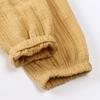 GFQLONG 3 Pack Toddler Boy Girl Casual Basic Plain Soft Trousers Baby Summer Fall Comfy Cotton Linen Bloomers Pants,3pc-Yellow,4-5T view 3