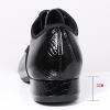 CsgrFagr Men's Modern Dance Shoes Low Heel Square Toe Dance Shoes Social Dance Shoes Tux Shoes Glitter (Black, 8.5) view 3
