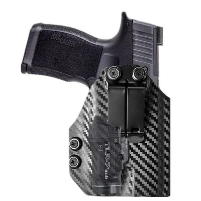 kydex IWB Holster for Sig Sauer P365 P365XL with Streamlight Sub TLR-7 500 Lumens Pistol Tactical Light 69401 Led Flashlight Red Dot Optic RMR Cut Concealed Carry