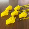 DYBADYSA 20 Pcs Yellow Plastic Loud Whistles with Lanyard for Referee Coaches Basketball Football Sports Training Game Event Lifeguard Survival Emergency Fun School Kids Tool Set Suppliers view 3