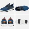 Men's Orthopedic Fashion Sneakers Walking Shoes: Outdoor Shoes for Running, Hiking, Sport, Arch Support Casual Walking Shoes with Lace Up for Flat Feet Blue Size 11 view 3