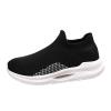 CsgrFagr Women's Foreign Trade Sports Shoes Fly Woven Breathable and Versatile Non Slip Casual Running Indoor Cycling Shoe Women (Black, 7.5) view 1