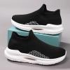 CsgrFagr Women's Foreign Trade Sports Shoes Fly Woven Breathable and Versatile Non Slip Casual Running Indoor Cycling Shoe Women (Black, 7.5) view 2
