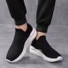 CsgrFagr Women's Foreign Trade Sports Shoes Fly Woven Breathable and Versatile Non Slip Casual Running Indoor Cycling Shoe Women (Black, 7.5) view 3