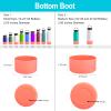 DBIW Boot for Hydro Flask 12-24 OZ Water Bottle/Stanley Tumbler, Bottom Boots for Hydroflask Sports Water Bottles, Silicone Bottom Cover Sleeve (Hibiscus, Fits Stanley Cups + Hydro 12-24 oz) view 2