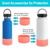 DBIW Boot for Hydro Flask 12-24 OZ Water Bottle/Stanley Tumbler, Bottom Boots for Hydroflask Sports Water Bottles, Silicone Bottom Cover Sleeve (Hibiscus, Fits Stanley Cups + Hydro 12-24 oz) view 3