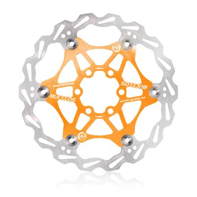 BUCKLOS 160mm 180mm 203mm Floating Disc Brake Rotor, Stainless Steel MTB Brakes Rotors with 6PC Bolts, Ultra-light Floating Disc Rotor fit Mountain Bike Road Bikes BMXBlackRed