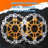 BUCKLOS 160mm 180mm 203mm Floating Disc Brake Rotor, Stainless Steel MTB Brakes Rotors with 6PC Bolts, Ultra-light Floating Disc Rotor fit Mountain Bike Road Bikes BMXBlackRed view 4