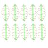 Alomejor 10PC Spring Coil Inline Method Feeder Coil Inline Metal Bait Feeder Fishing Tackle (S) view 1