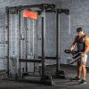 Squat Rack Mounted High Pull Down Flying Bird Leg Stop One Piece Seated Bench Independent Removable Adjustable Squat Rack Accessories view 3