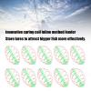 Alomejor 10PC Spring Coil Inline Method Feeder Coil Inline Metal Bait Feeder Fishing Tackle (M) view 2