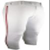 Epic Women's Tournament Low-Rise, Belt Loop, Braid Softball Pants (W/Piping) White/Red L view 1