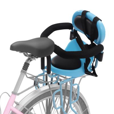 Gdrasuya10 Kids Bike Seat Rear Mounted, Baby Bicycle Toddler Bike Seat Safety Carrier for Adult Bike Attachment,Ebikes,Mountain Bike,Bicycles(Blue), 36x52cm/14.17x20.48''
