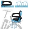 Gdrasuya10 Kids Bike Seat Rear Mounted, Baby Bicycle Toddler Bike Seat Safety Carrier for Adult Bike Attachment,Ebikes,Mountain Bike,Bicycles(Blue), 36x52cm/14.17x20.48'' view 2