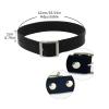 Lady Womens PU Leather Necklace Punk Goth Style Choker Necklace Rock Collar Necklaces Hip Hop Collarbone Necklace (White, One Size) view 3