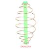 Alomejor 10PC Spring Coil Inline Method Feeder Coil Inline Metal Bait Feeder Fishing Tackle (L) view 2