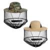 Sucrain 2 Pack Mosquito Head Net Hat Sun Hat Garden Bug Hat with Hidden Net Mesh for Outdoor Gardening (Green Digital Camo+Beige) view 1