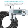 Titanker 2PCS Black Bike Cable Lock (8mm+12mm), 4 Feet Bike Cable Lock Basic Self Coiling Kids Bike Lock Combination with Complimentary Mounting Bracket view 4