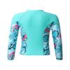 Kaerm Girls UPF 50+ Zipper Swmwear Quick Dry Swimsuit Top Water Sports Rash Guard Shirt Mint Green 16 Years view 2