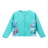 YONGHS Girls Athletic Surfing Blouse Long Sleeve Swimsuit Top Sun Protection Rash Guard Shirt Mint Green 6 Years view 3