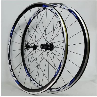 ZECHAO Ultralight Double Walled Road Bike Wheels,700C Wheelset Aluminum Alloy Fast Release V/C Brake for 7-11 Speed Wheelset