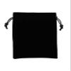 Large Black Velvet Drawstring Pouch, Red Velvet Lining Inside, 9 x 11.4 inches. Great Bag for Organizing and Storage at Home or When Traveling. Great for Gifts, Makeup, Jewelry, Game Accessories view 2