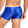 YiZYiF Men's Transparent Glossy See Through Short Pants Satin Bottom Tights Swimwear Underpants Blue X-Large view 3