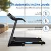 Treadmills for Home, Folding Treadmill with 12% Auto Incline, 2.5 HP, 8.5 MPH Speed, 15 Preset Programs, Heart Rate Sensor, LCD Display, 220 lb Weight Capacity for Office Workout view 2