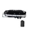 ANZAGA Waterproof Boat Cover Heavy Duty Marine Grade Polyester Canvas Fits Pontoon/Deck Boats,21 to 24ft view 1