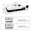 ANZAGA Waterproof Boat Cover Heavy Duty Marine Grade Polyester Canvas Fits Pontoon/Deck Boats,21 to 24ft view 4