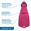 SCUBAPRO GO Travel Scuba Fin for Snorkeling, Scuba Diving and Swimming, Pink Scuba Fin with Black Bungee Open Heel Strap, 2X-Small view 4