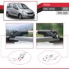 apline Compatible with Toyota Yaris Verso (XP20) 1999-2005 ACE-1 Model Car Roof Rack Cross Bar Gray Aluminium 2 Bars view 4