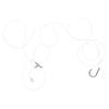 5 Pack Striped Bass Rigs 3-Way 6/0 Circle Hook - Uncle Mo's Saltwater Beach Fishing Tackle, Robust 60lb 3way Swivel, 4ft 60lb Monofilament Leader for Enhanced Bait Presentation view 3