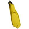 SCUBAPRO GO Travel Scuba Fin for Snorkeling, Scuba Diving and Swimming, Yellow Scuba Fin with Black Bungee Open Heel Strap, Medium/Large view 1