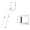 White Water Marine - 3-Step Telescoping Over Platform Ladder with Fold-Out Grab Rails | 316 Stainless Steel | Boat, Yacht, RV, Dock, Boarding, Camping | B00301RFG view 2