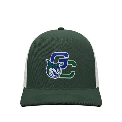 Sport Your Gear Georgia College Bobcats Mid Profile Adjustable Snap Back Trucker Baseball Hat Cap (Green)