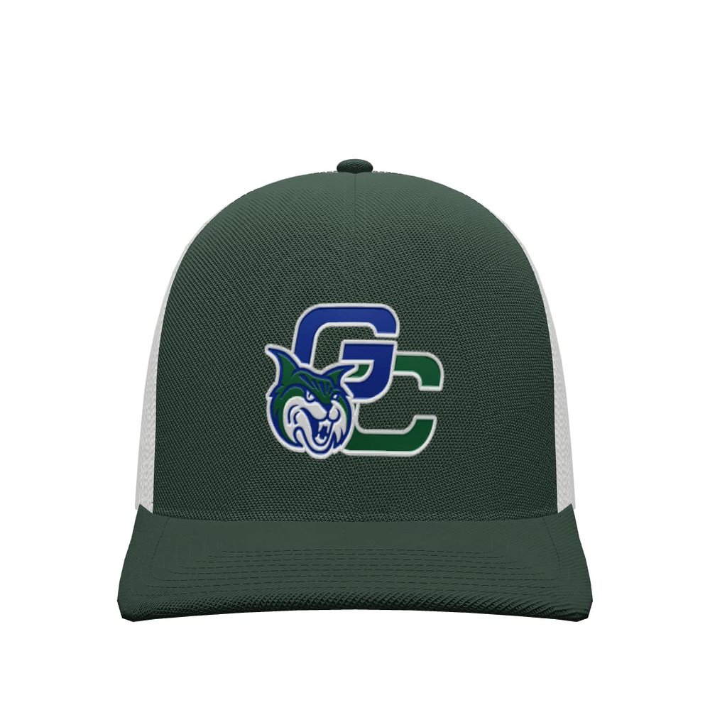 Sport Your Gear Georgia College Bobcats Mid Profile Adjustable Snap Back Trucker Baseball Hat Cap (Green)