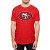 Hybrid Sports NFL - San Francisco 49ers - Distressed Team Logo - Men's and Women's Short Sleeve T-Shirt - Size 2 X-Large San Francisco 49ers - Red view 1