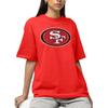 Hybrid Sports NFL - San Francisco 49ers - Distressed Team Logo - Men's and Women's Short Sleeve T-Shirt - Size 2 X-Large San Francisco 49ers - Red view 2