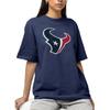 Hybrid Sports NFL - Houston Texans - Distressed Team Logo - Men's and Women's Short Sleeve T-Shirt - Size Medium Houston Texans - Navy view 2