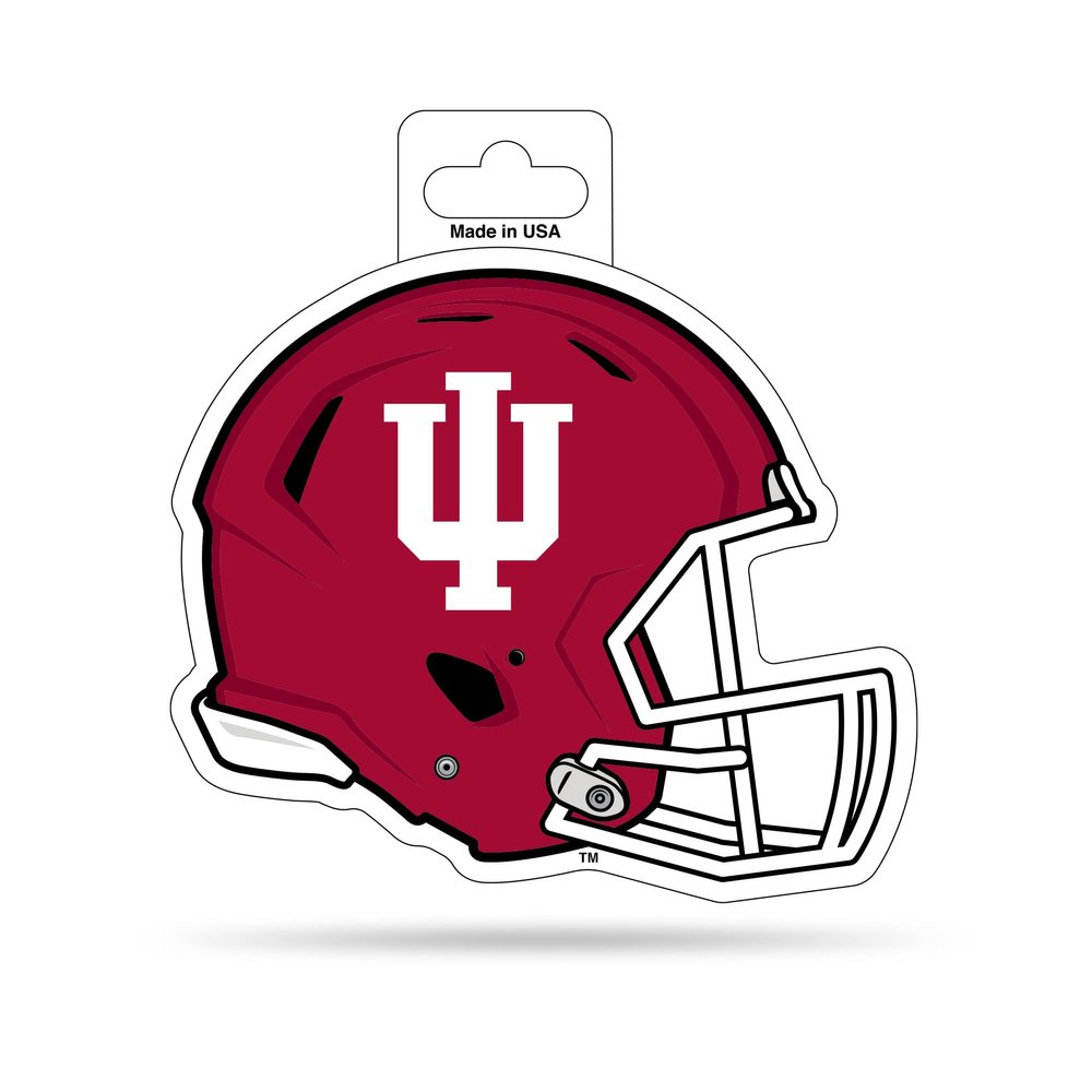 Rico Industries NCAA Indiana Hoosiers 4.75" x 5" Shape Cut Helmet Decal