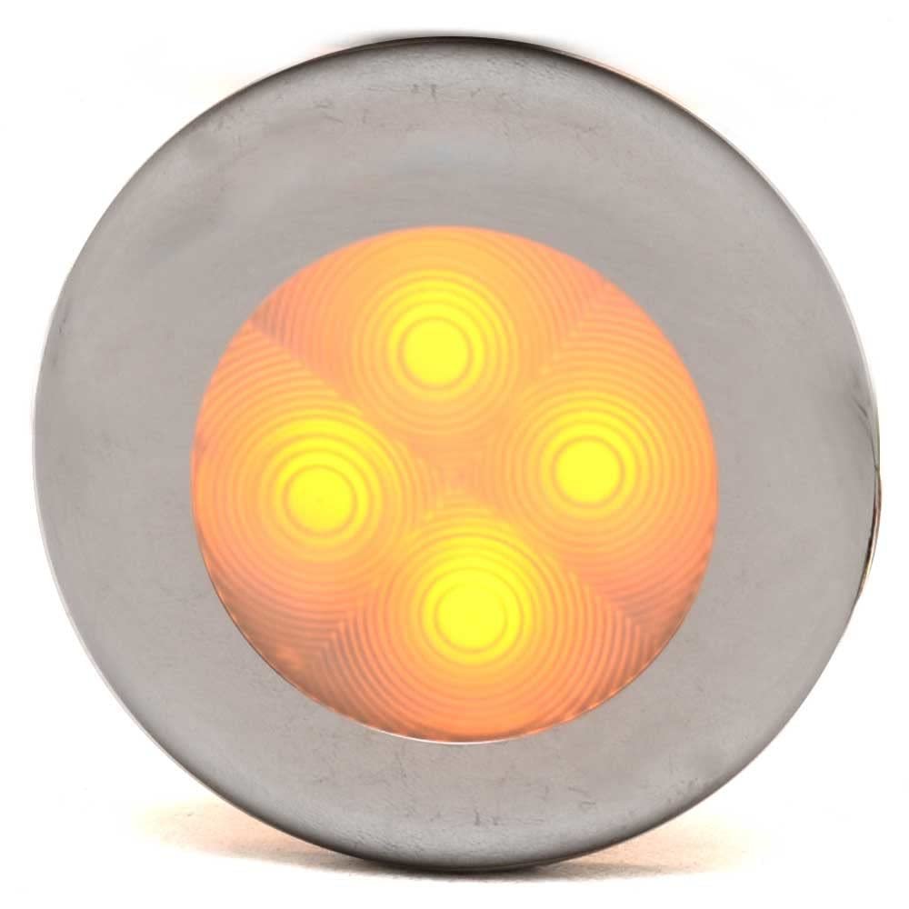Hella Boat LED Courtesy Light 980507077 | Amber 2 Inch Chrome