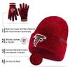 Ultra Game NFL Official Youth Super Soft Marl Knit Winter Beanie Knit Hat with Extra Warm Touch Screen Gloves, Cincinnati Bengals, Team Color, 1SIZE view 4