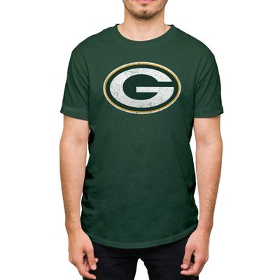 Hybrid Sports NFL - Green Bay Packers - Distressed Team Logo - Men's and Women's Short Sleeve T-Shirt - Size Medium - Green Bay Packers - Forest Green