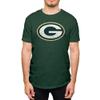 Hybrid Sports NFL - Green Bay Packers - Distressed Team Logo - Men's and Women's Short Sleeve T-Shirt - Size Medium - Green Bay Packers - Forest Green view 1