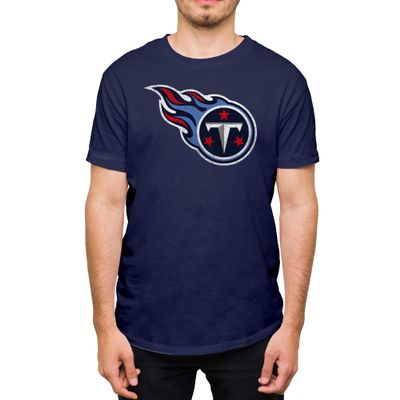 Hybrid Sports NFL - Tennessee Titans - Distressed Team Logo - Men's and Women's Short Sleeve T-Shirt - Size Small Tennessee Titans - Navy