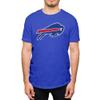 Hybrid Sports NFL - Buffalo Bills - Distressed Team Logo - Men's and Women's Short Sleeve T-Shirt - Size Small Buffalo Bills - Royal Blue view 1