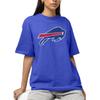 Hybrid Sports NFL - Buffalo Bills - Distressed Team Logo - Men's and Women's Short Sleeve T-Shirt - Size Small Buffalo Bills - Royal Blue view 2
