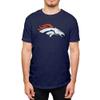Hybrid Sports NFL - Denver Broncos - Distressed Team Logo - Men's and Women's Short Sleeve T-Shirt - Size X-Large Denver Broncos - Navy view 1