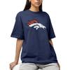 Hybrid Sports NFL - Denver Broncos - Distressed Team Logo - Men's and Women's Short Sleeve T-Shirt - Size X-Large Denver Broncos - Navy view 2